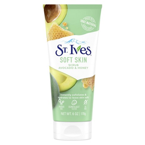 [077043003473] St Ives Face Wash Scrub Avocado Honey 6oz