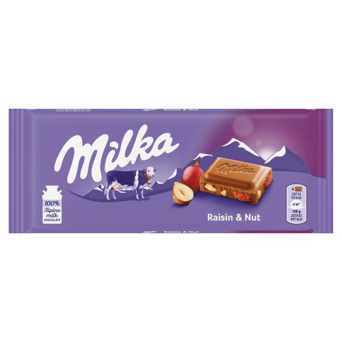 [7622202269790] Milka 100g Raisin Nut