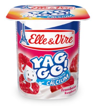 [107039] Elle Vire Yogurt Raspbery 125G