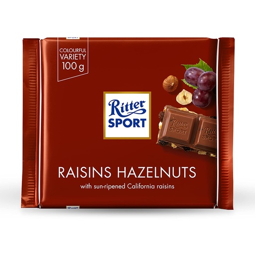 [452039] Ritter Sport Raisin & Hazelnuts 100g