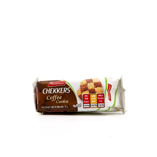 [451392] Maliban Checkers Coffee Cookies 90g