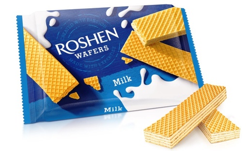 [452267] Roshen Wafers Milk 72g