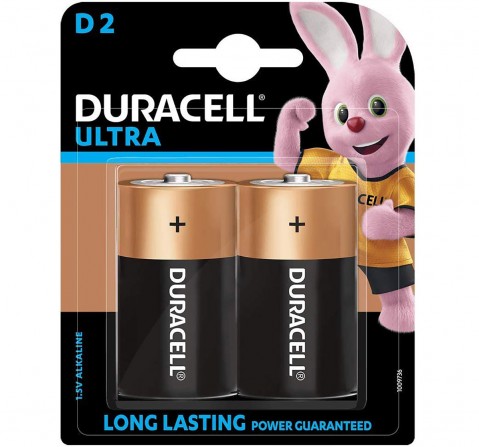[615014] Duracell Battery D 2's