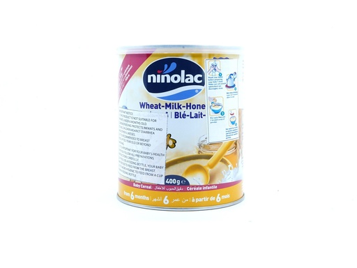 [506078] Ninolac Baby Cereal Wheat Milk Honey 400g