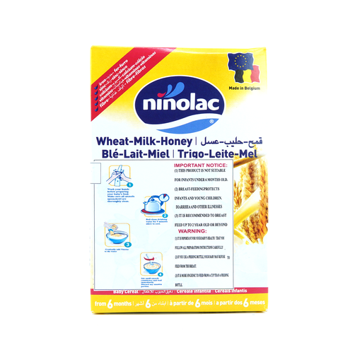 [506056] Ninolac Baby Cereal Wheat Milk Honey 200g