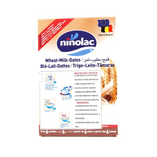 [506055] Ninolac Baby Cereal Milk Dates 200g