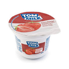 [107111] Tom Milk Yoghurt Strawberry 125g