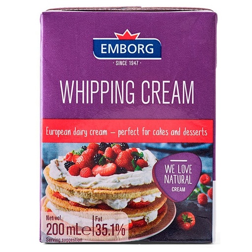 [108013] Emborg Whipping Cream 200ml