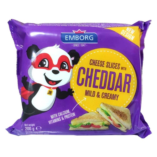 [106001] Emborg Cheese Cheddar Slices 100g