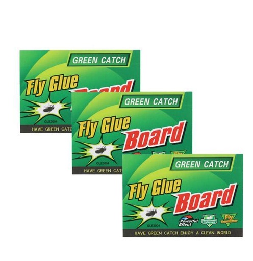 [617085] Green Leaf Fly Glue 18.5cm X13cm 3g