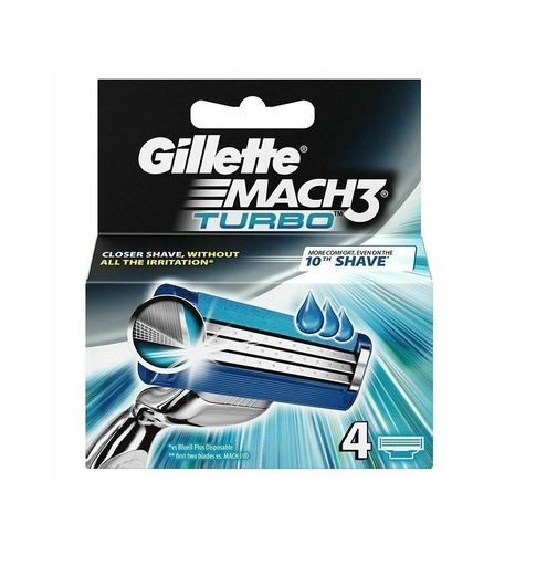 [536104] Gillette Mach3 Cartridge 4's Turbo