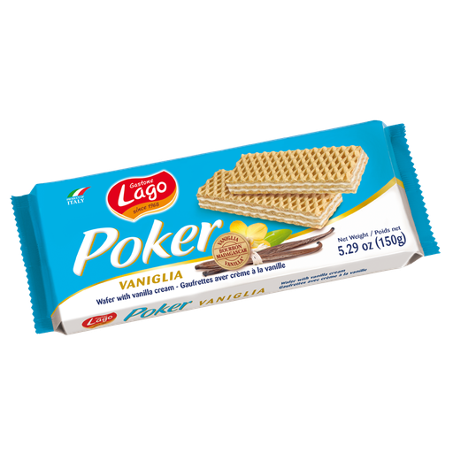 [452354] Lago Mini Poker Wafer Vanilla 150g