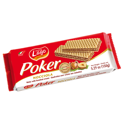 [452353] Lago Mini Poker Wafer Hazelnut 150g