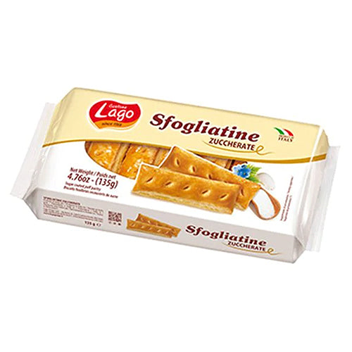 [132130] Lago Sugar Coated Puff Pastry Biscuits 135g