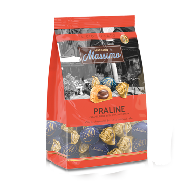[8050705430703] Massimo Praline Fudge Caramel 200g