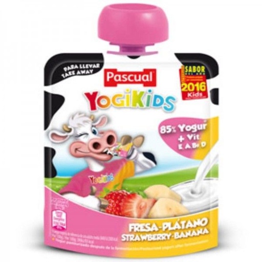 [107092] Pascual Yogikids Straw Banana pouch 80g