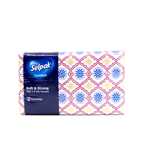 [605179] Selpak Comfort Facial Tissue 2ply 200s Box