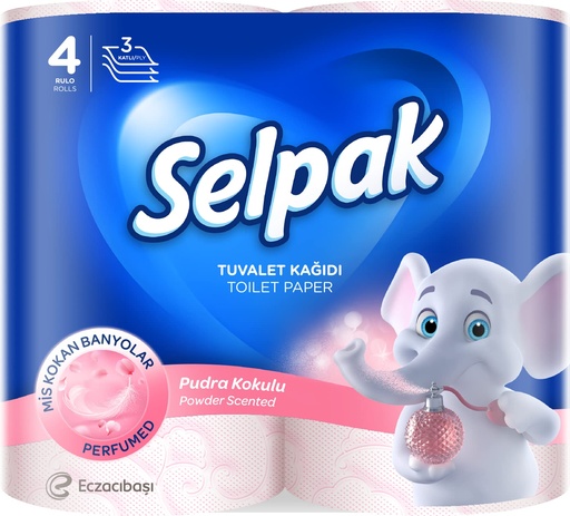 [605096] Selpak Toilet Paper Powder Scent 4R
