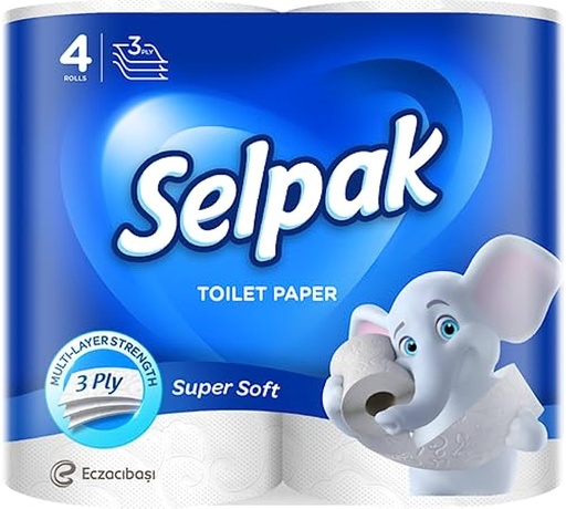 [605158] Selpak Toilet Paper Super Soft 4Rolls