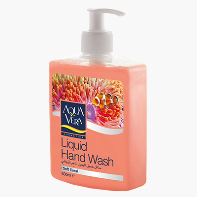 [534232] Aqua Vera Hand Wash Soft Coral 500ml