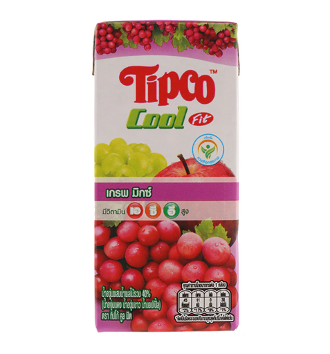 [402362] Tipco Juice 200ml Grape Mixed