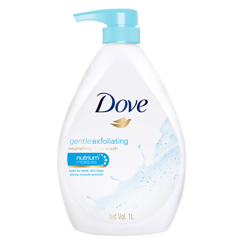 [534195] Dove Body Wash 1L Gentle Exfoliating