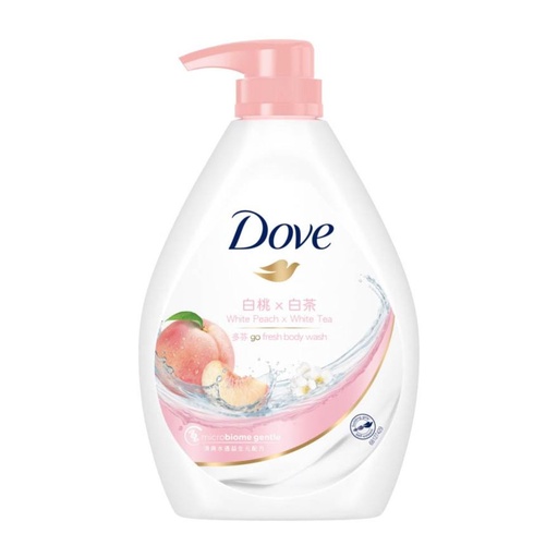 [8886467020407] Dove Body Wash 1L Peach Tea