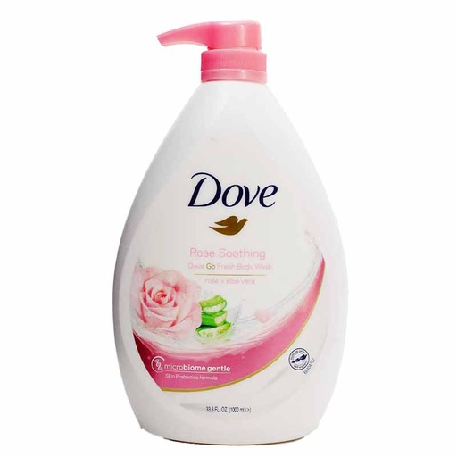 [8886467020391] Dove Body Wash 1L Rose soothing
