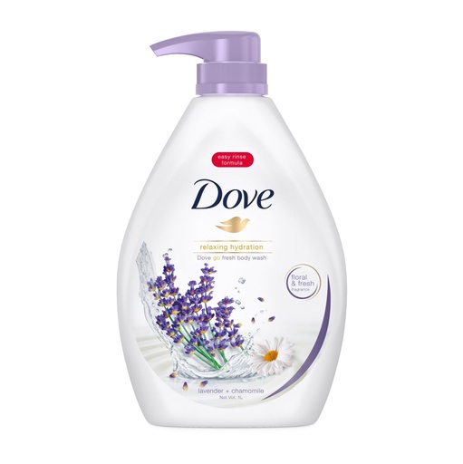 [8886467020384] Dove Body Wash 1L Lavender Chamomile