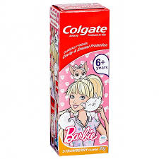 [8901314022660] Colgate Toothpaste Barbie/Batman Straw Kids 6+ 80G