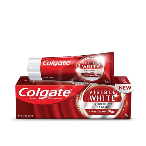 [8901314868091] Colgate Toothpaste Visible White 100g