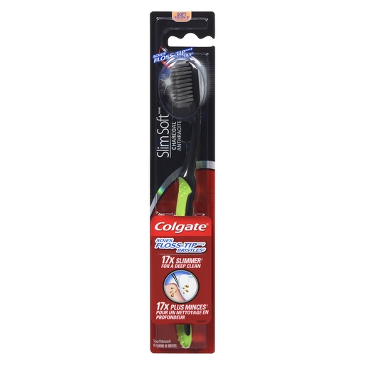 [6910021100204] Colgate Toothbrush Slim Soft Charcoal Deep