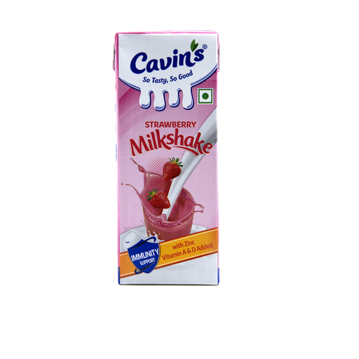 [8902979007665] Cavins Milkshake 200ml Strawberry