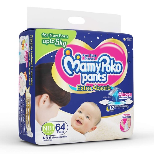 [8903622001924] Mamy Poko Pants NB58