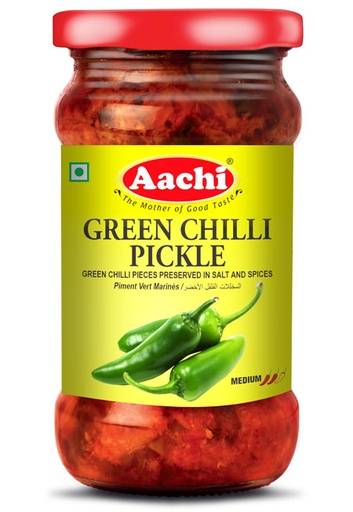 [308392] Aachi Pickle Green Chilli 300g