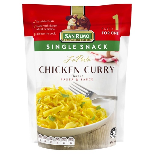 [310076] San Remo La Pasta Chic Cury 80g