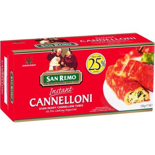[310183] San Remo Pasta Cannelloni 250g