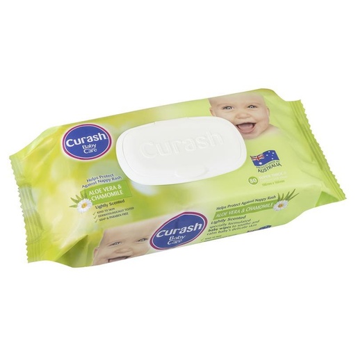 [502024] Curash soothing Aloe wipes 80's
