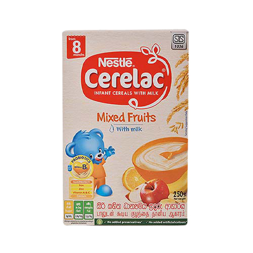 [9556001293978] Nestle Cerelac Mix Fruit Milk 200g