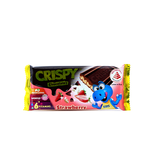 [452433] Crispy Chocolate Bar Strawberry 35g