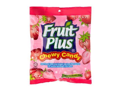 [456067] Fruit Plus Candy Strawberry 150g