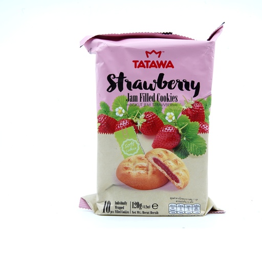 [451496] Tatawa Straw Filled Cookies 120g Pkt