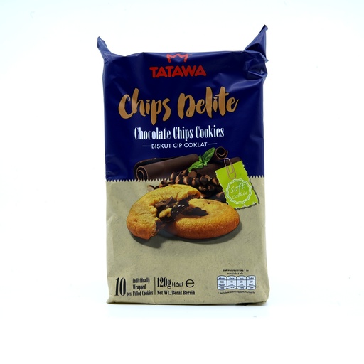 [451223] Tatawa Chip Delight Choc Cookies 120g Pkt