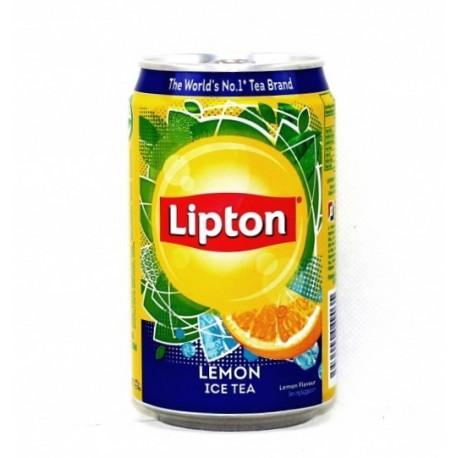 [6001240239735] Lipton Lemon Tea can 300ml