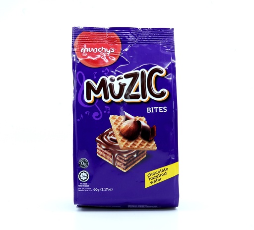 [451140] Munchy Muzic Hazlenut Wafer 90G