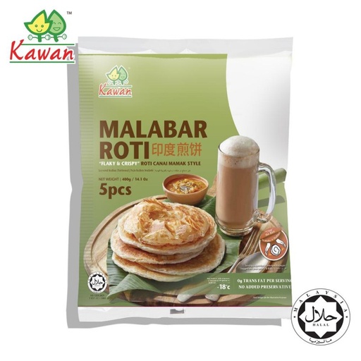 [205032] Kawan Roti Malabar 400gm 5's