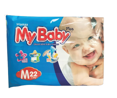 [501007] My Baby Diapers M 22's