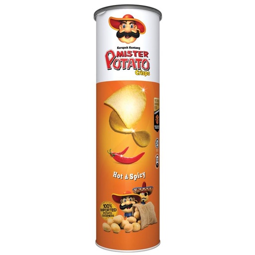 [453118] Mister Potato Crips 160g Hot Spicy
