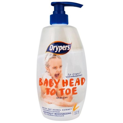 [9557327025380] Drypers Baby Head to toe Oat 650ml