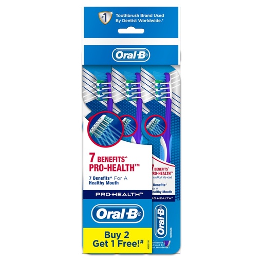 [535322] Oral B Toothbrush 7 Benefit 40 M 3's